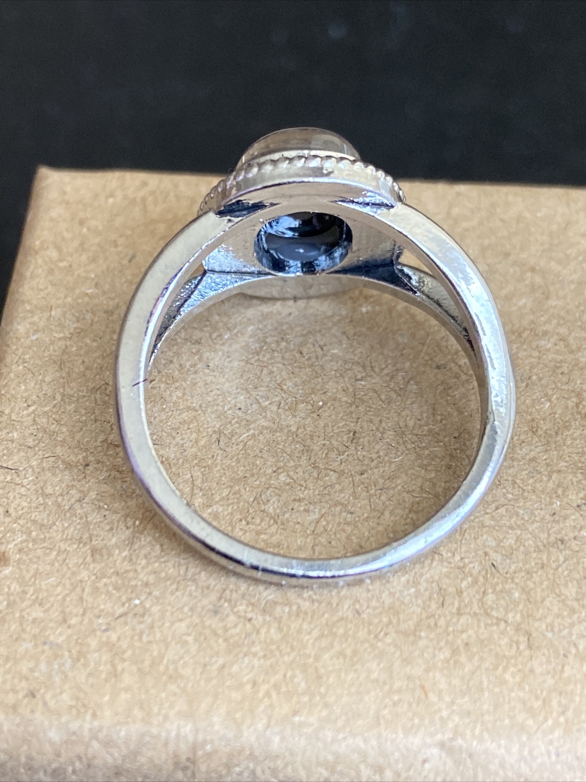 Vintage Style Oval Design Size 6.5 Zinc Alloy Mood Ring +Gift Box + Color Chart