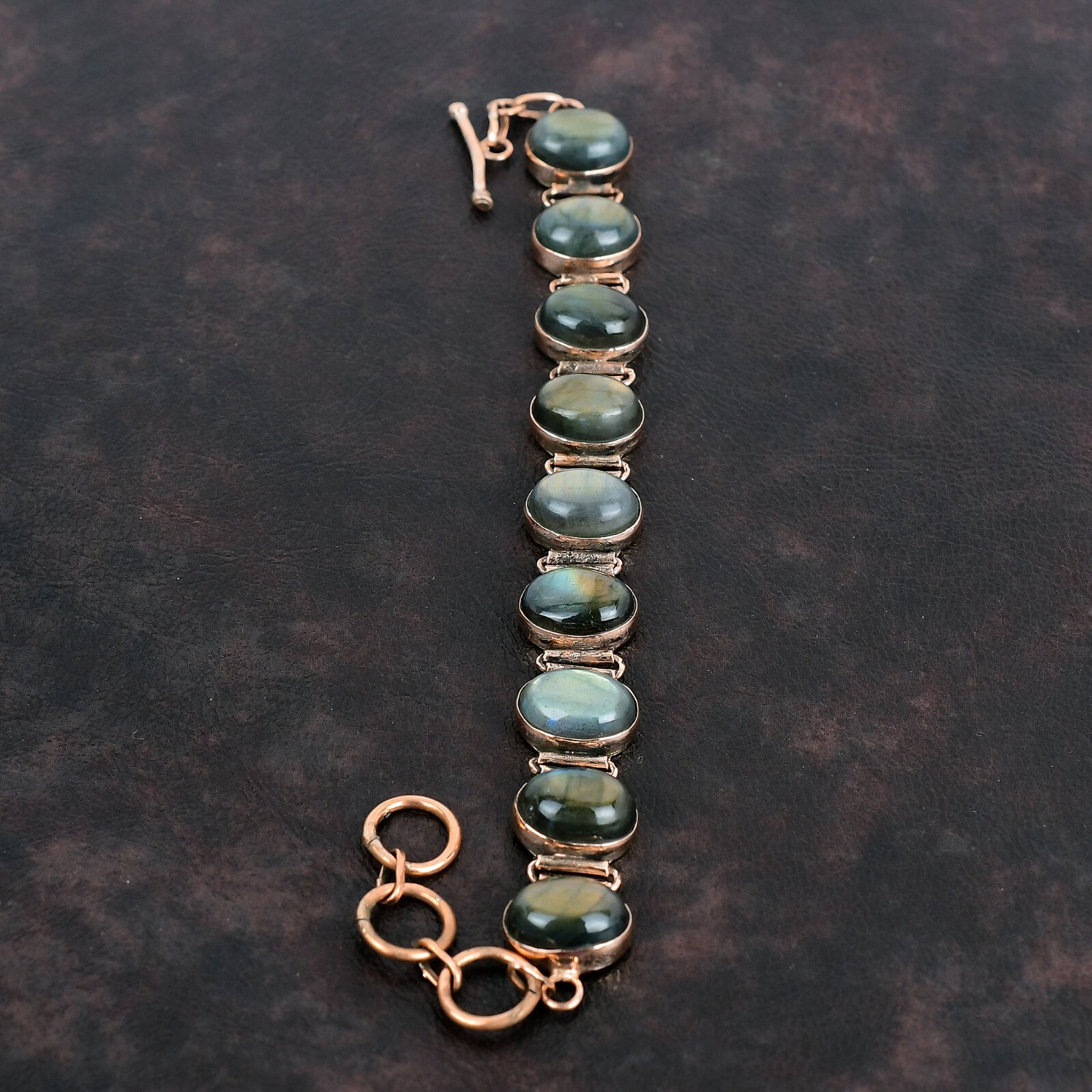 New Year Deal Labradorite Gemstone Birthday Anniversary Bracelet Jewelry Copper
