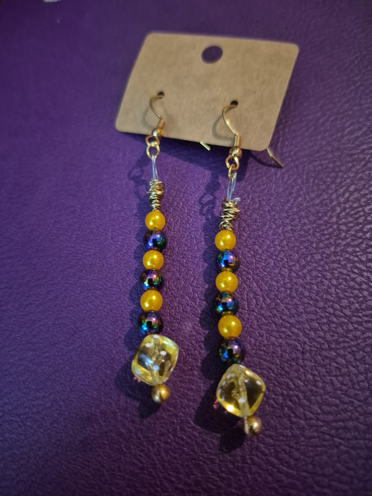 Lucky Dice Casino Earrings