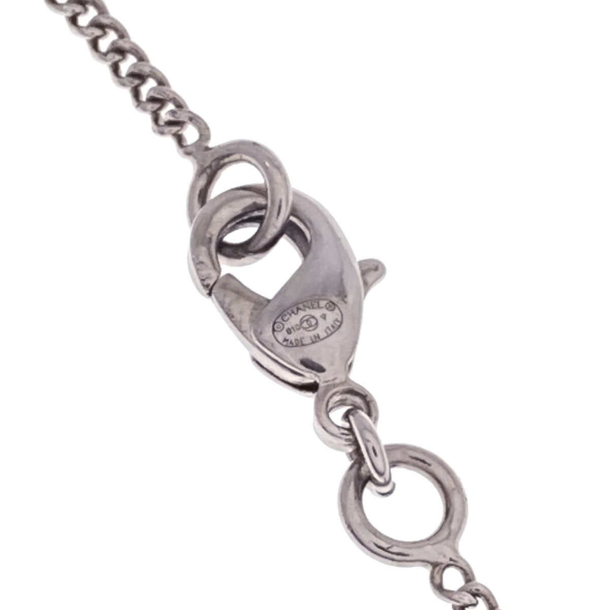 CHANEL COCO Mark rhinestone Necklace Metal Ladies [Used]