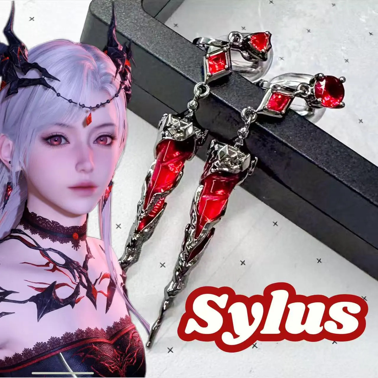 Love and Deepspace,Sylus Abyss Master Series Witch Stud Earrings,Sylus Dragon Cl