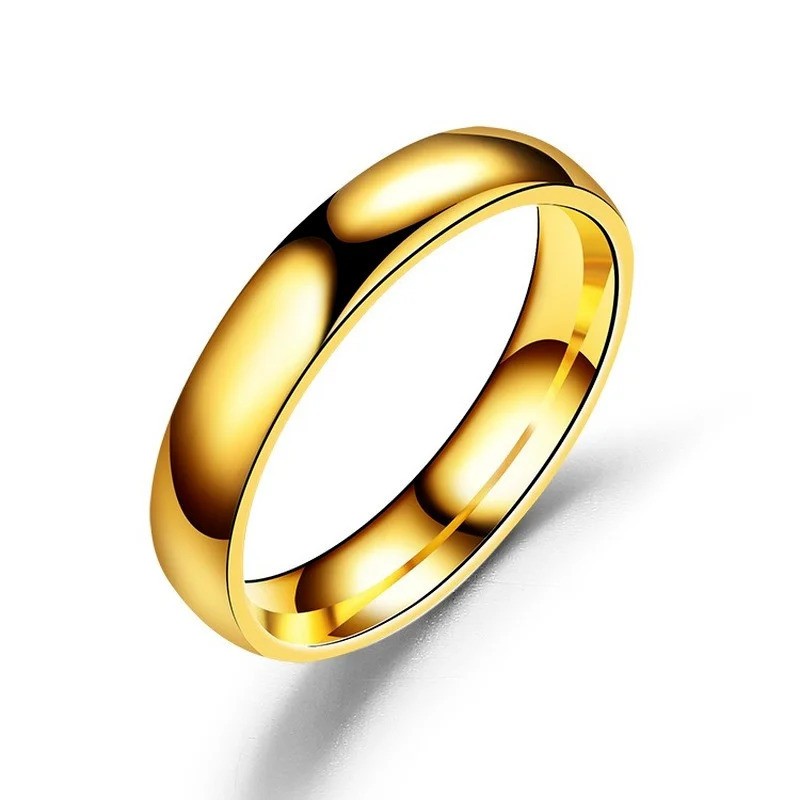 Titanium Ring Women Men Prevent Allergy High Polished Wedding Rings
