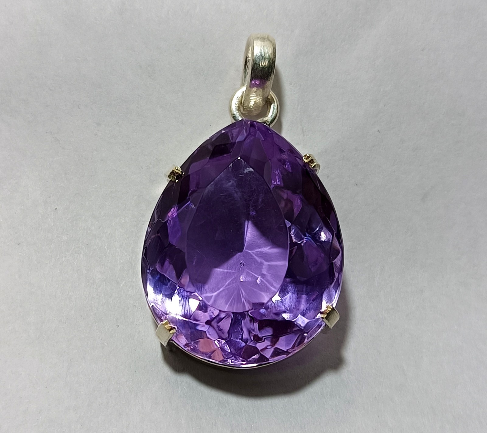 Certified Natural 66.05 Ct Brazilian Purple Pear Topaz Pendant Loose Gemstone
