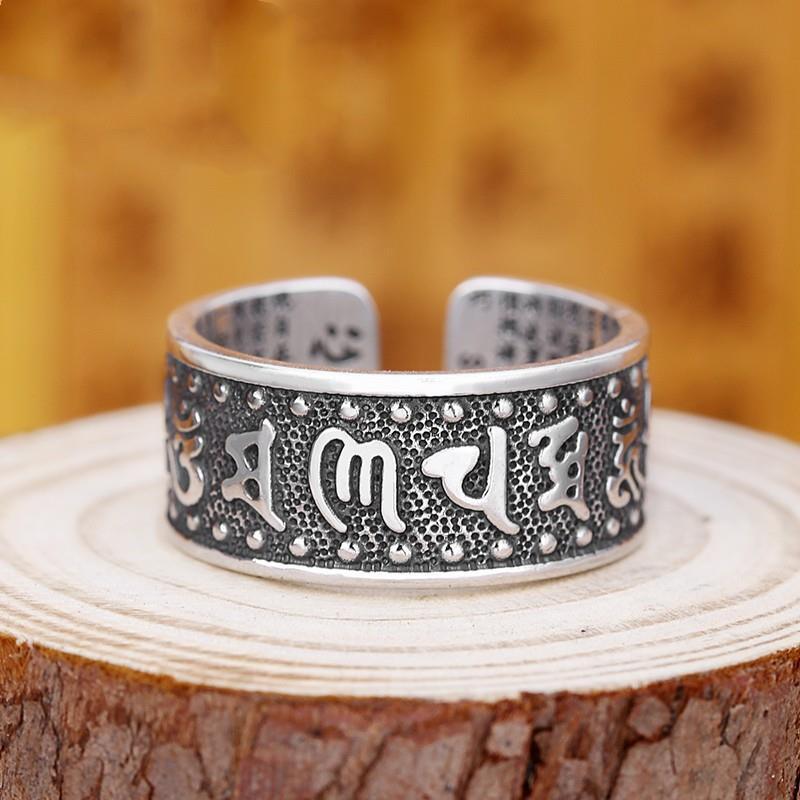 Vintage Couple Ring Adjustable Open Band Unisex Fashion Jewelry for Men Women
