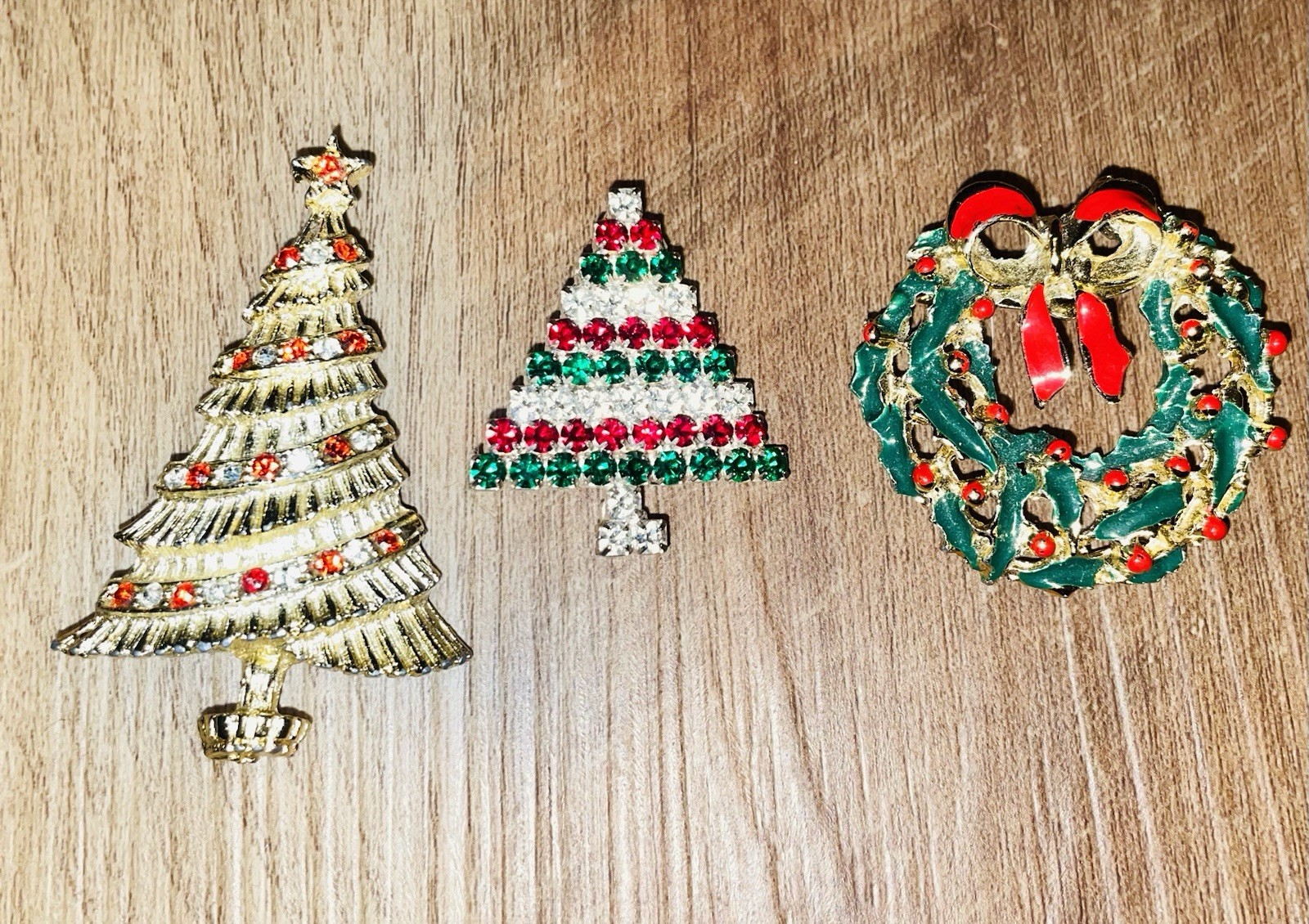 Set Of 3 Christmas Pins