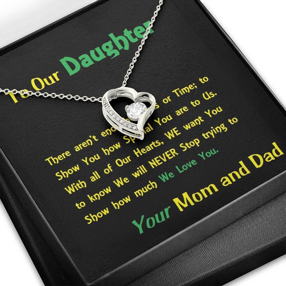 Forever Love Necklace, For Daughter, Gift For Our Daughter, Shineon Jewelry, Chr