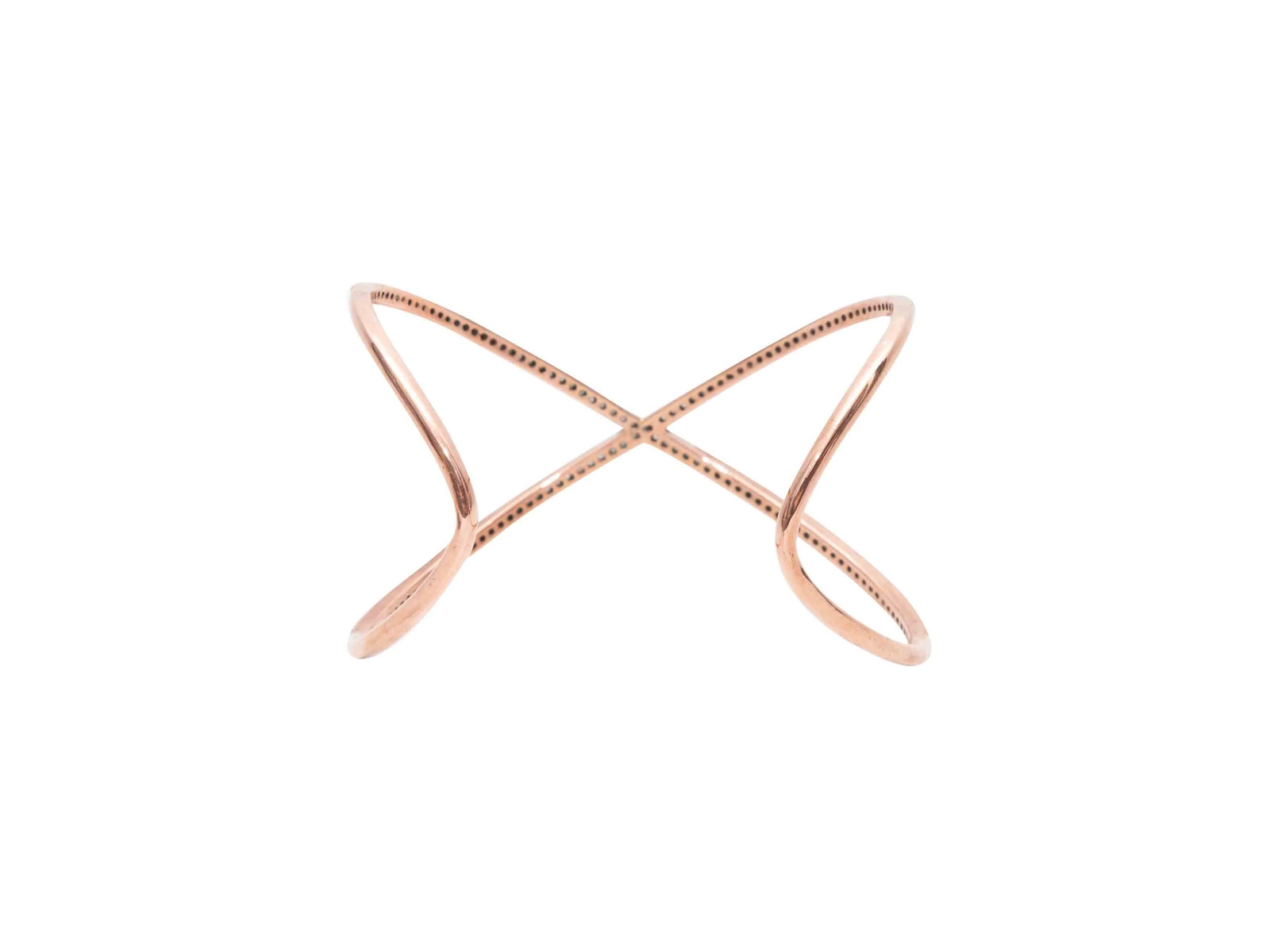 Rose Gold Jennifer Miller Pave Diamond Cuff Bracelet