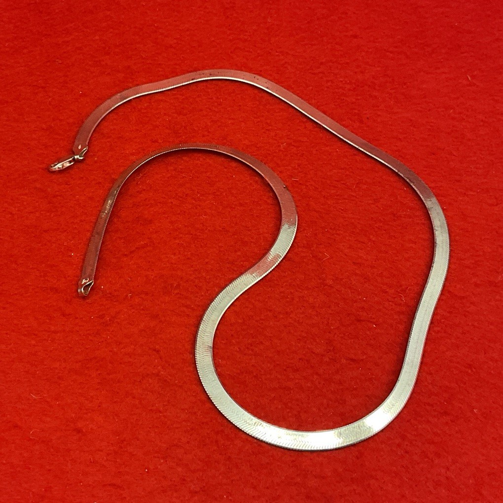 Sterling Silver Necklace 22 “5 mm wide marked MILOR Italy 925 15.7 g. a 19