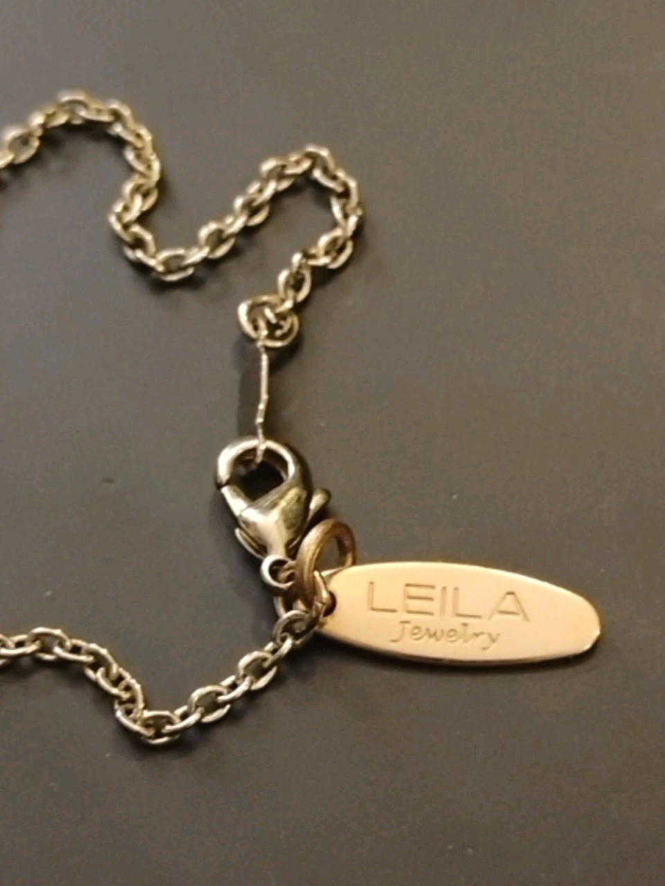 Designer Golden LEILA Good Omen Budda Charm Chain 18″ Necklace!