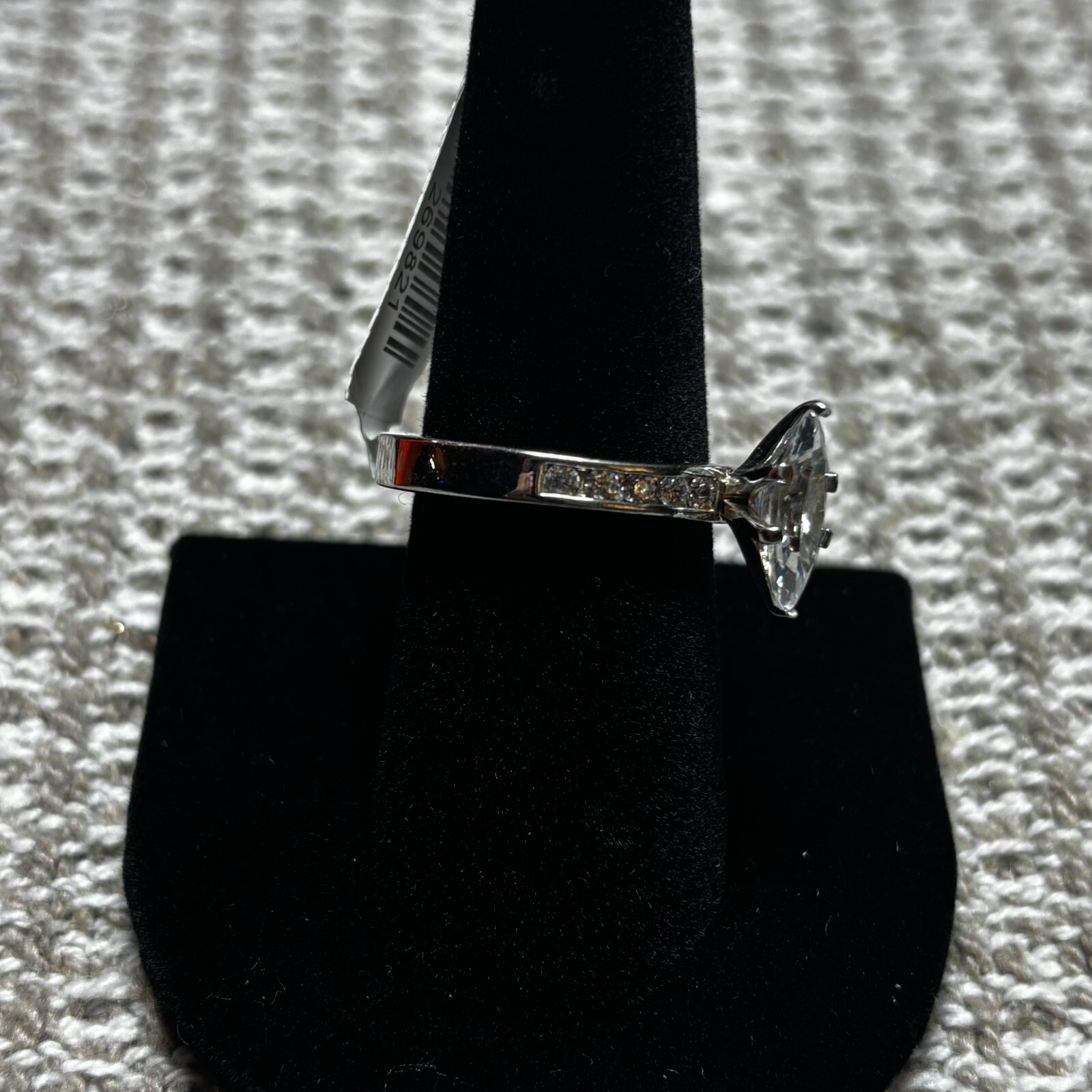 Size 7 Fashion Jewelry Ring Marquise Eng Engagement Wedding MSRP $45 No Stamp