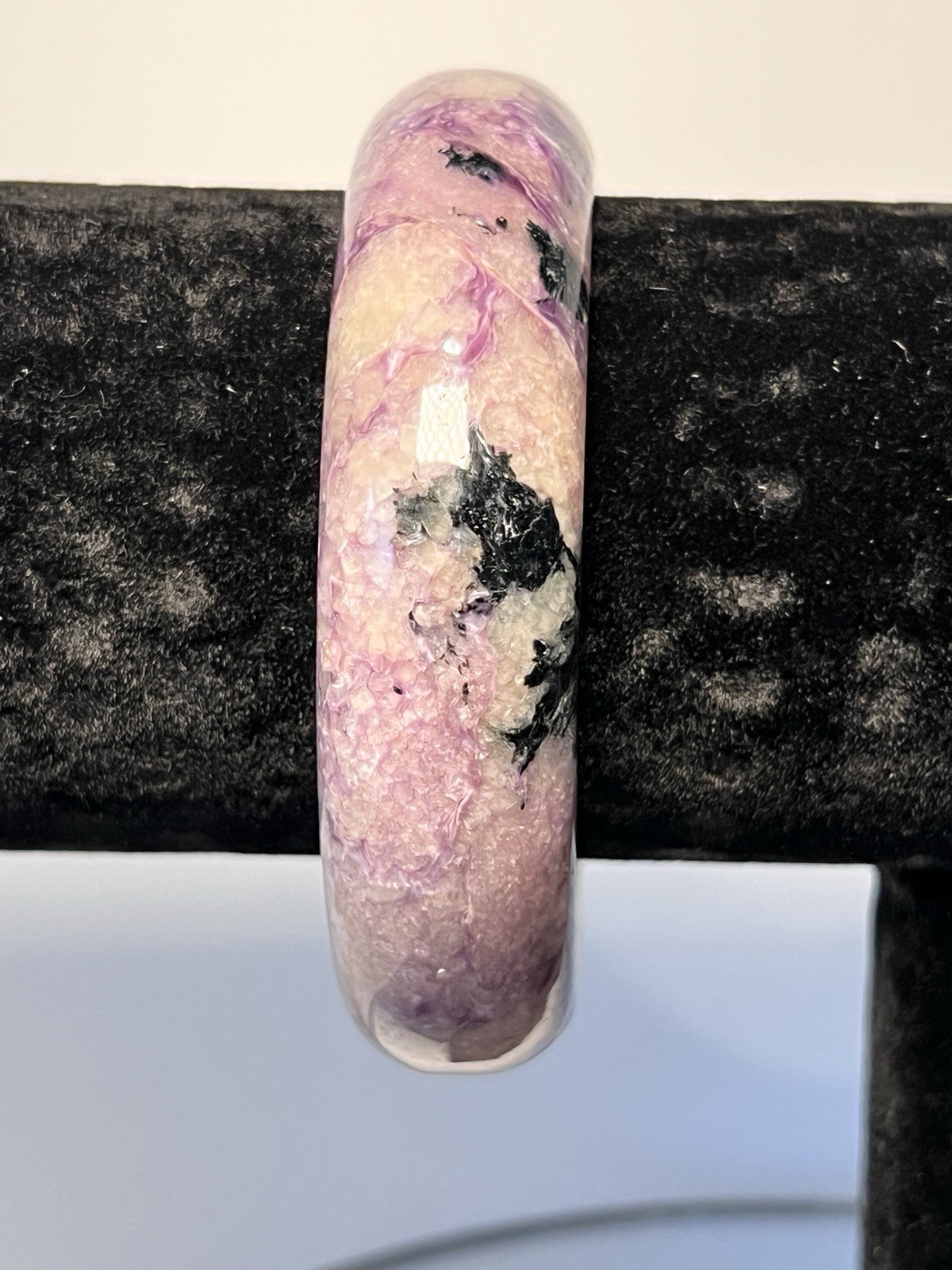 Charoite Bangle Inner Diameter Size 60mm -see Description & Pics For More Info