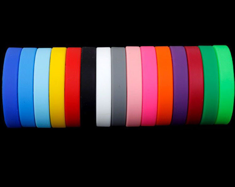1-20PCS Custom Silicone Wristbands -Personalize Rubber Bracelets Events Gifts