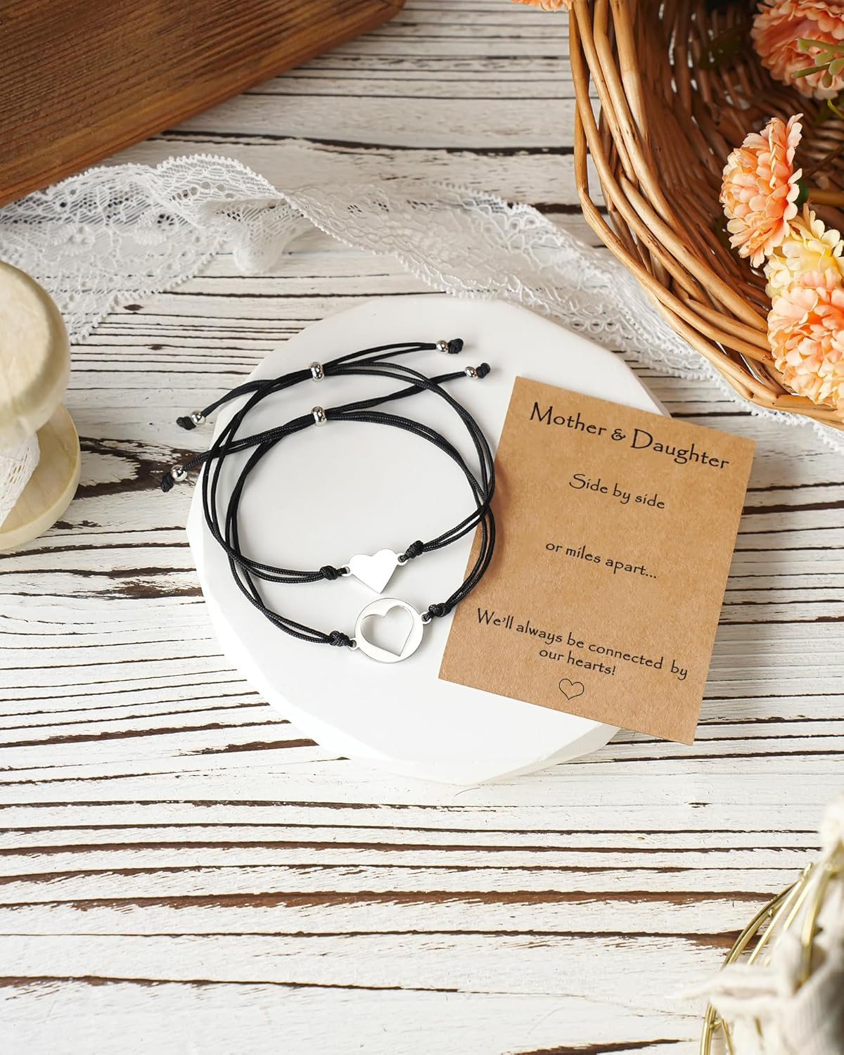 Matching Mother-Daughter Heart Bracelets – Ideal Gifts for Any Occasion
