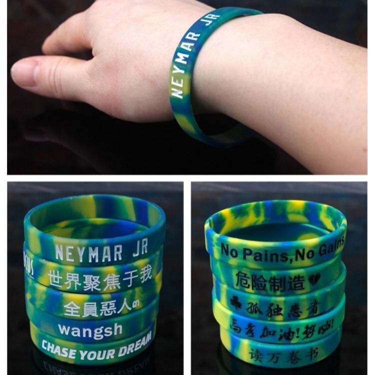 Custom Silicone Bracelet Customized Personalized Rubber Wristband man women kids