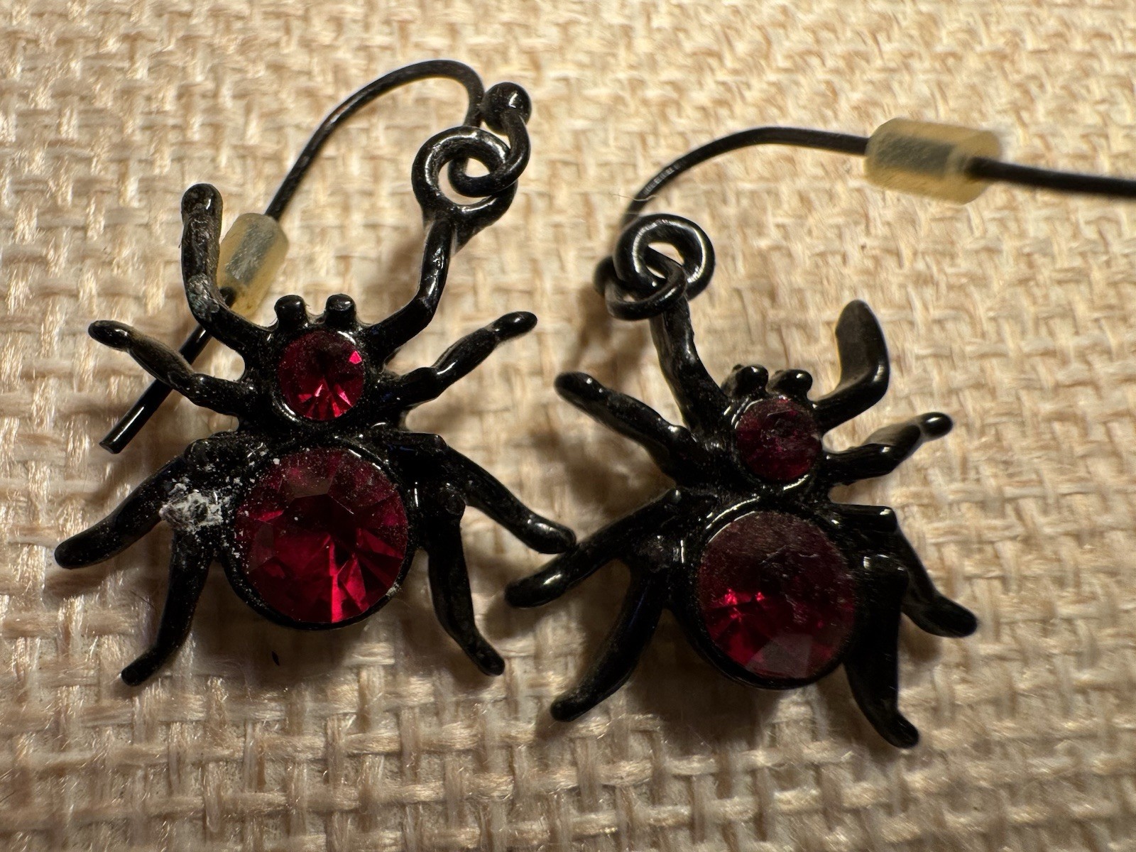 Halloween Dangle Earrings Mixed Lot 4-Piece Spider Rhinestone & Jack-O-Lantern