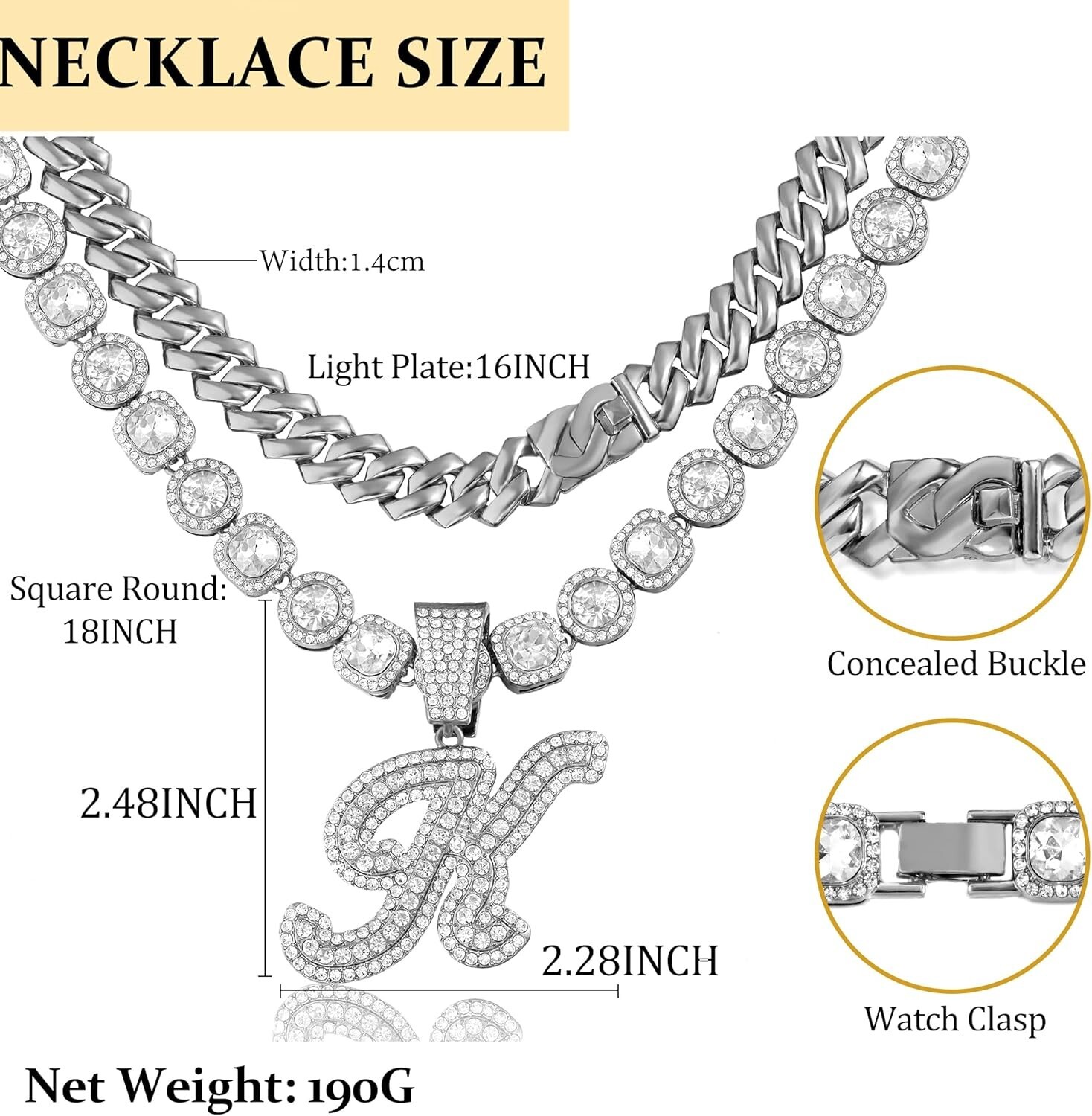 Exquisite Cuban Link Necklace with Custom Initials – Ideal for Any Occasion