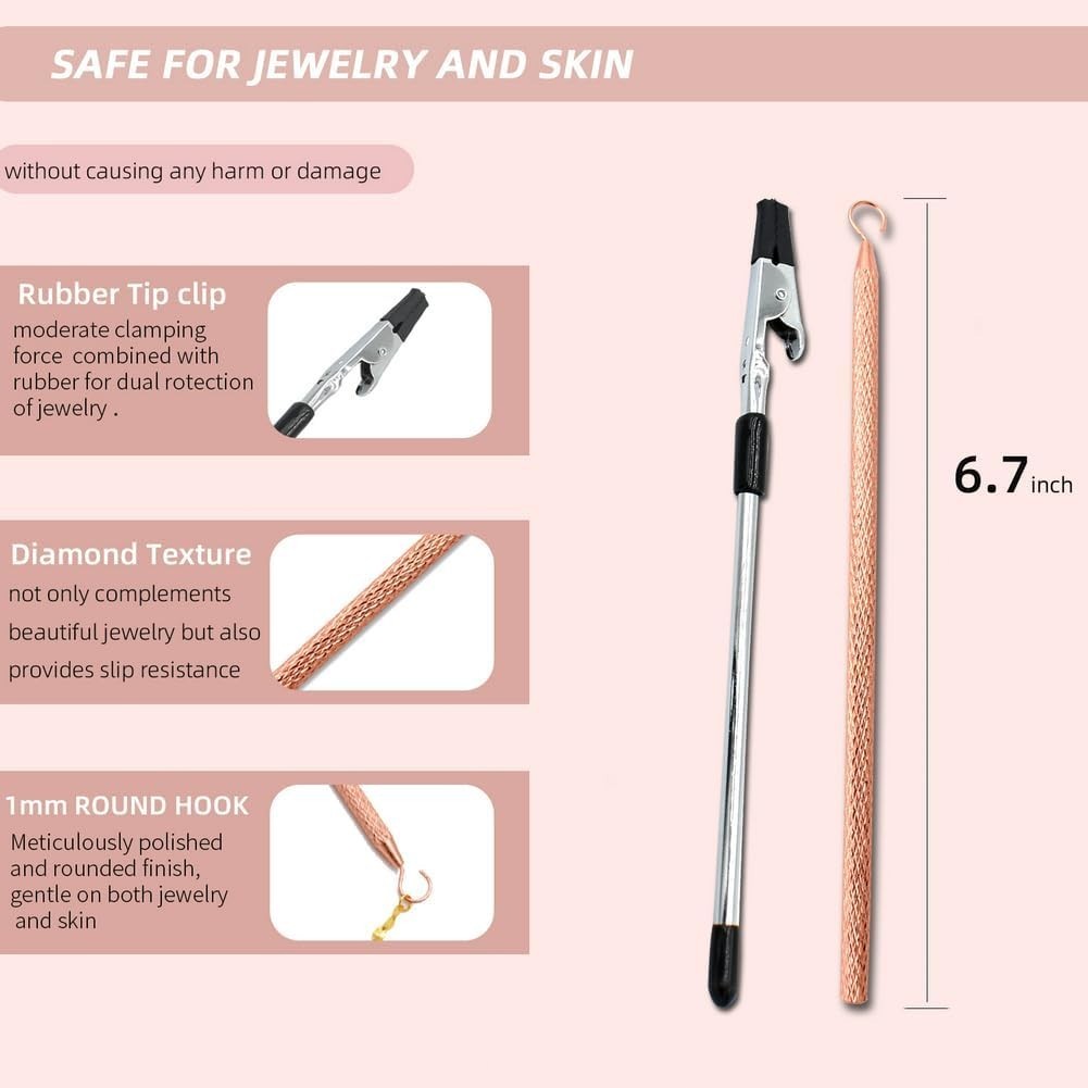 Jewelry Bracelet Helper Tool Assistive Jewelry Fastener for Necklaces Watches