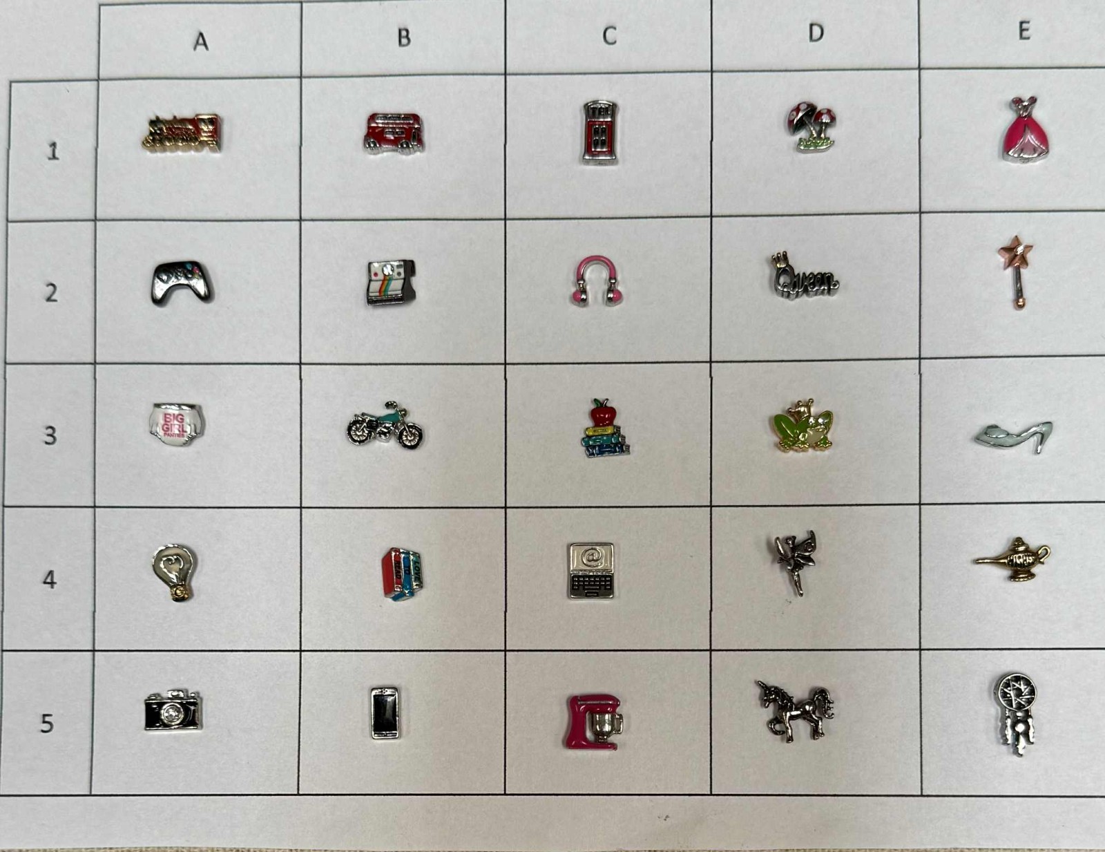Authentic Origami Owl CHARMS HTF HOBBIES Fairytale Etc.., NEW