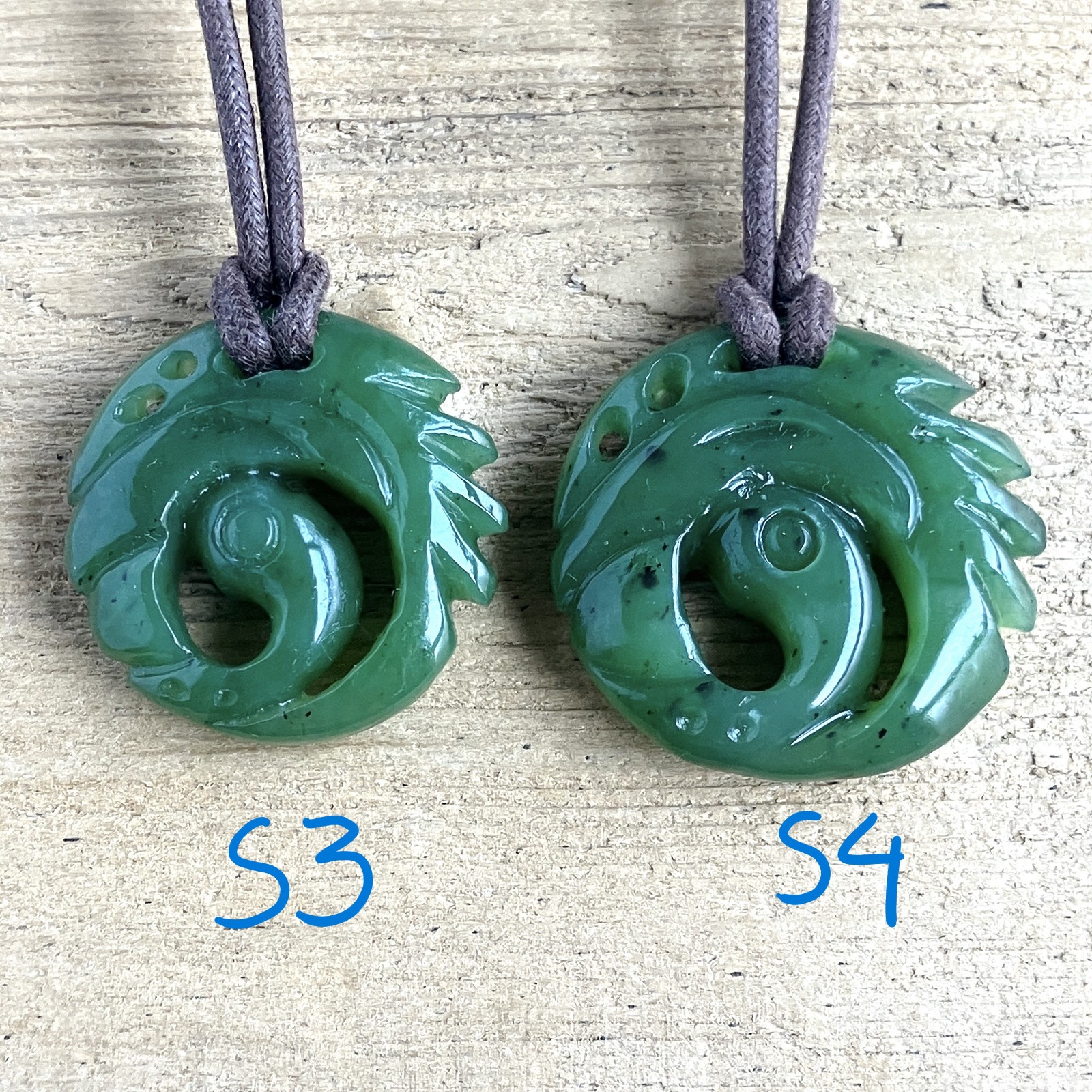 High Quality Real Jade Tomb Raider Lara Croft Necklace, Hand Carved, Shadow (S)