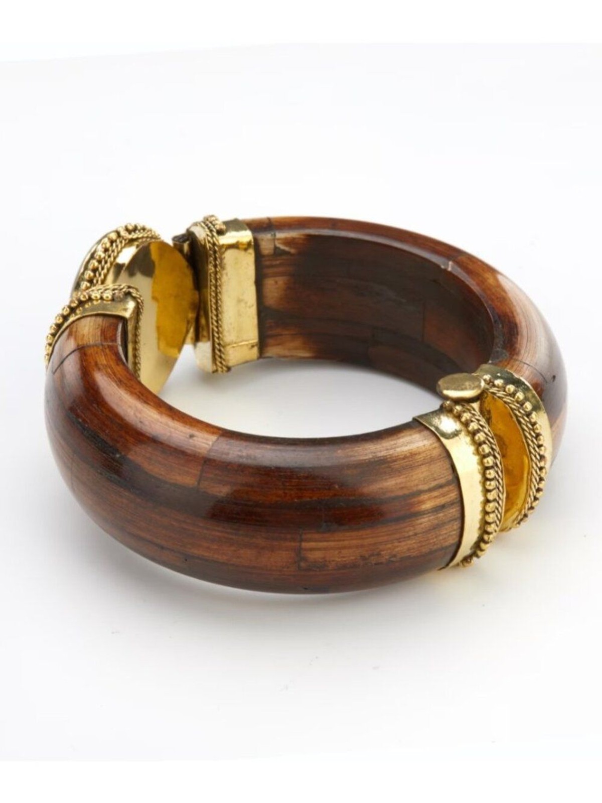 Designer Handmade Malachite Buffalo Bone Bracelet Boho Statement Cuff NWT