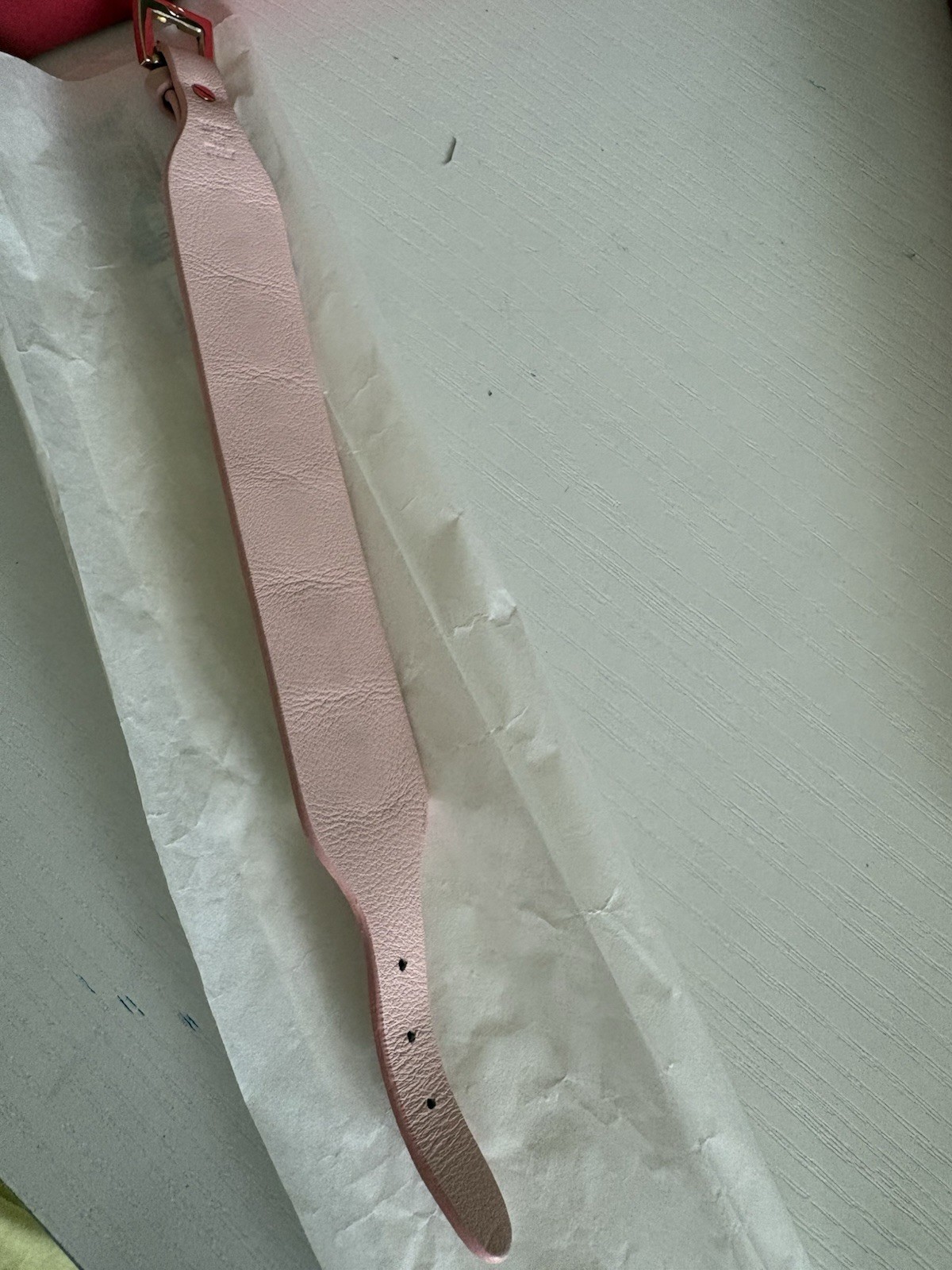 Valentino Garavani Rockstud Leather Bracelet large pink Gold