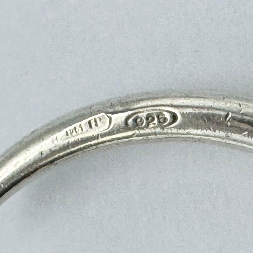 GUCCI Hoop Type Earrings SV 925 Silver Logo Engraved Circle Women 3.1cm x 3cm
