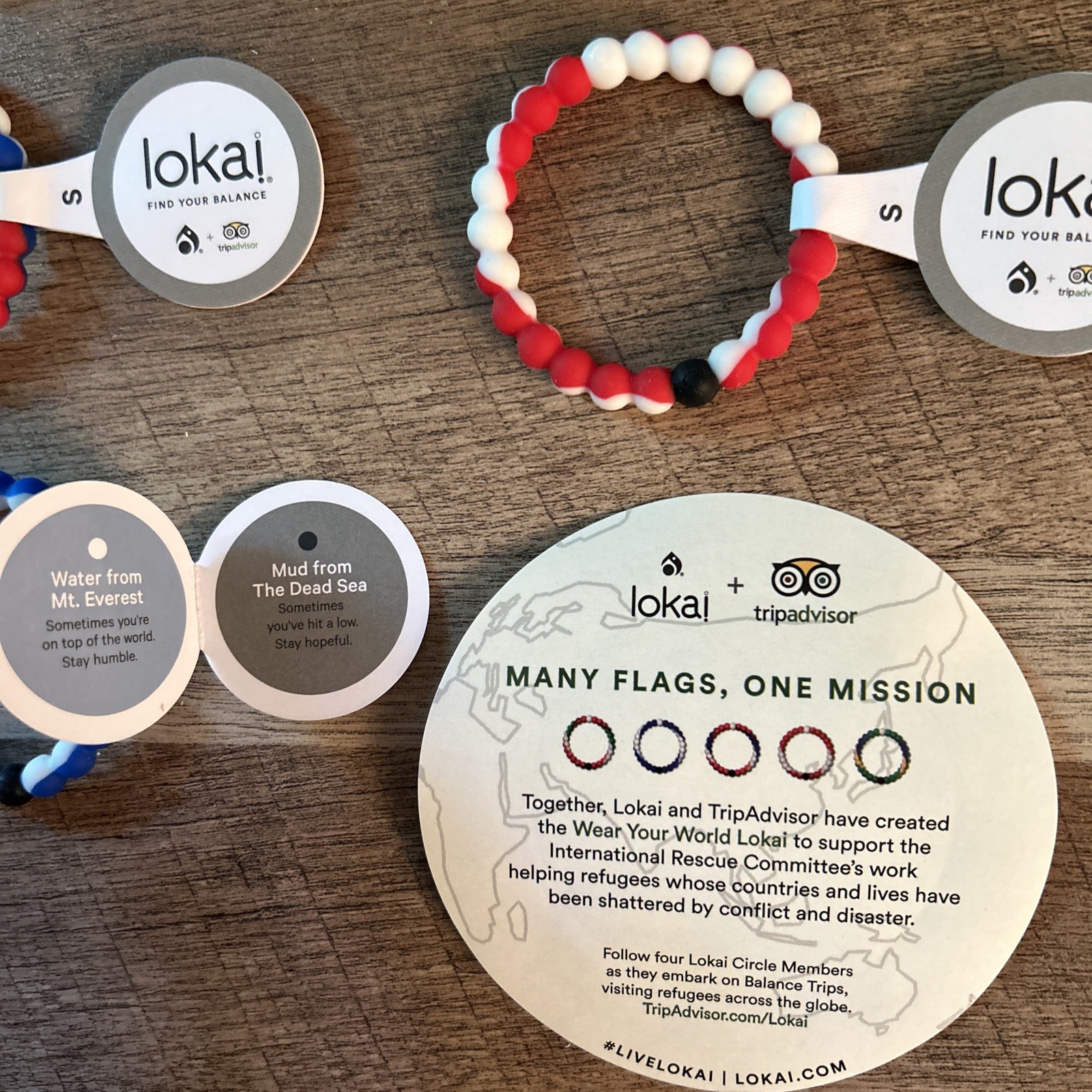 Live Lokai Bracelet Wear Your World Collection 5 Bracelets With Sticker NWT