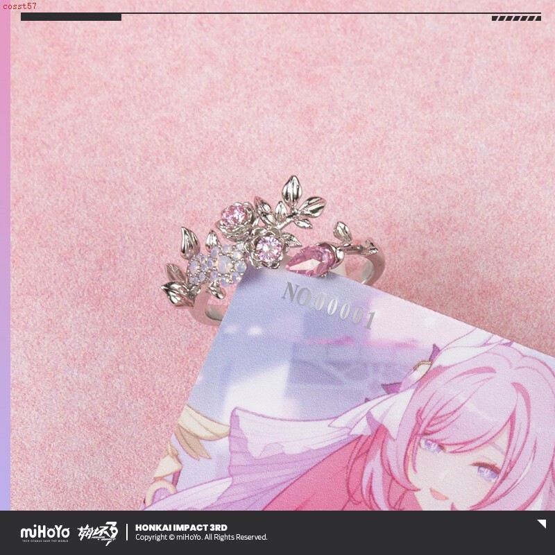 Honkai Impact 3 Elysia Herrscher of Human Ego Oath Wedding Ring Jewelry Official