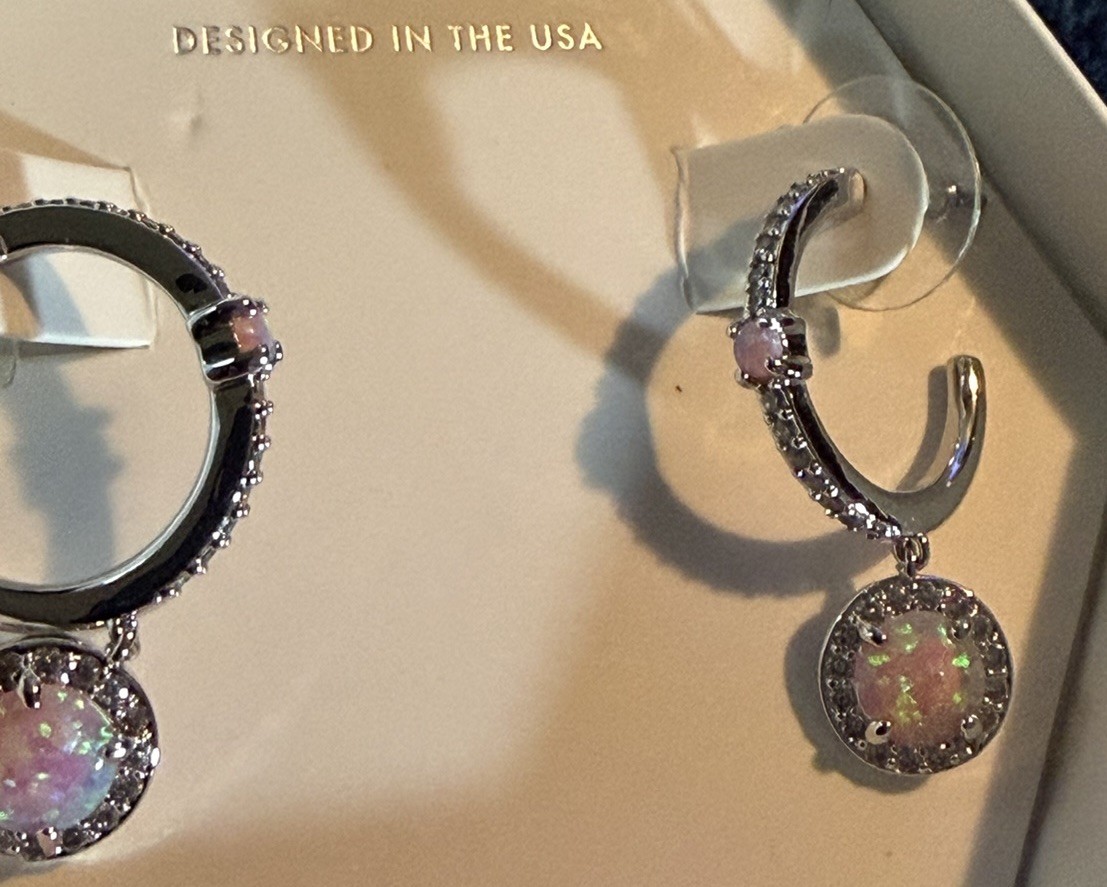Bomb Party October 2024 Earrings “Wardrobe Complete” Rhodium Plating