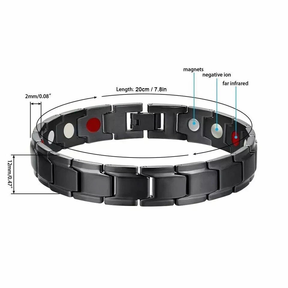 Copper Magnetic Bracelet Energy Healing Therapy Arthritis Pain Relief Men Women