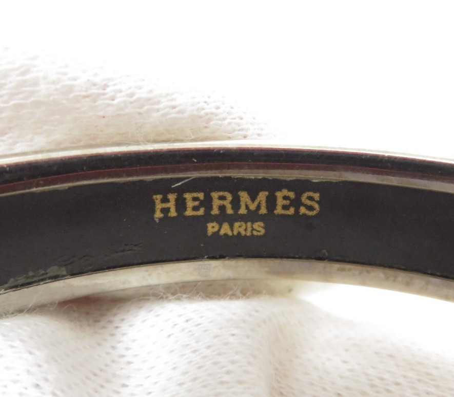 Authentic Hermes Emaille PM Bracelet Bangle A#48756