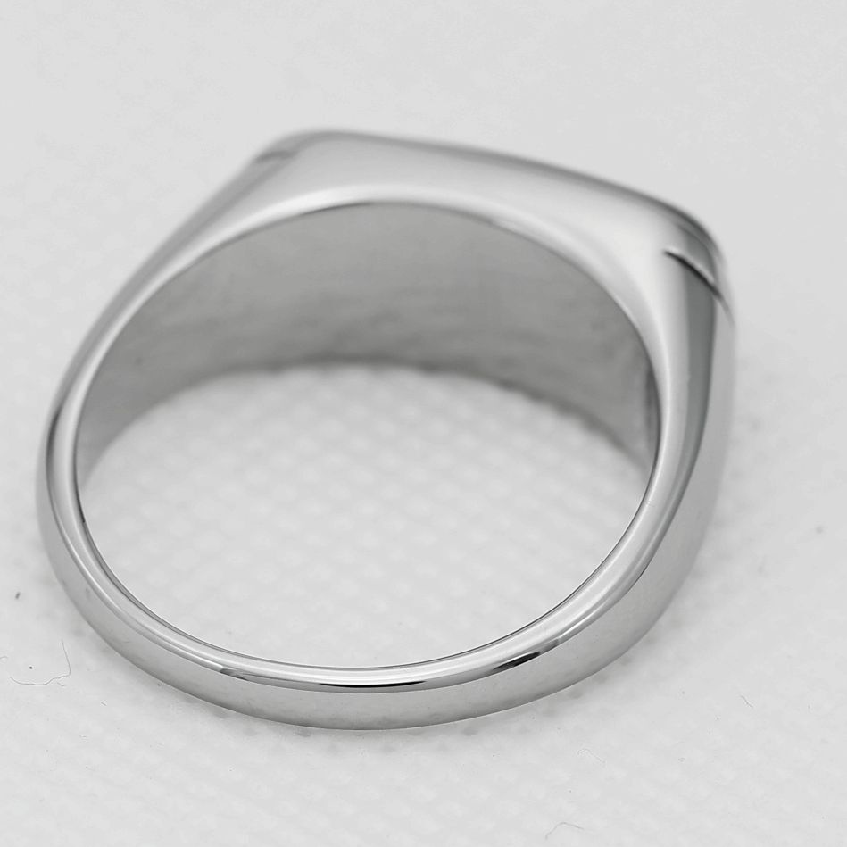 Men’s Stainless Steel.Green Jade Stone,Wedding Rings #7-12 High Polish +Box