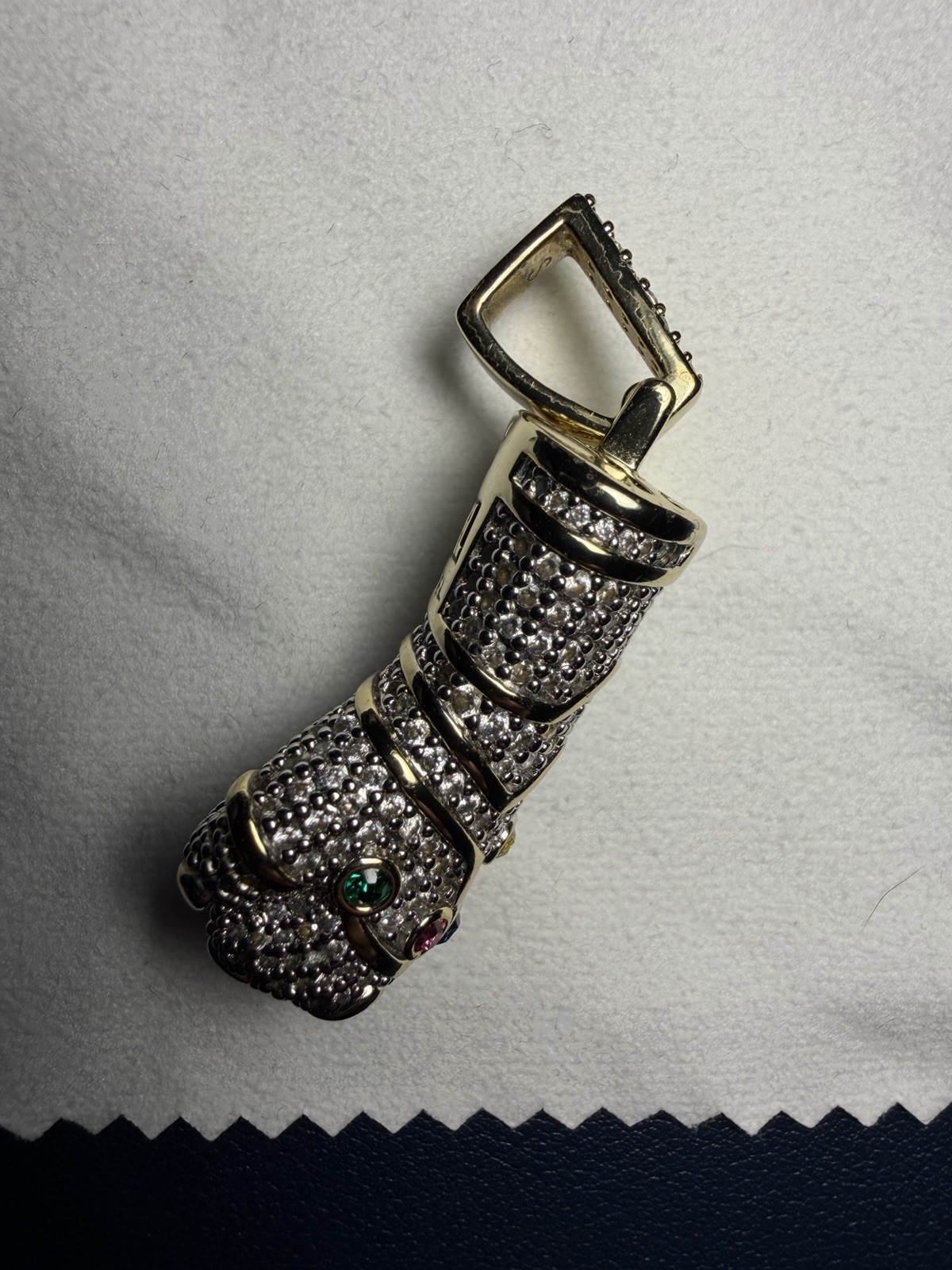 GLD Thanos Infinity Gauntlet 14k Gold Plated Necklace Pendant Marvel Comics New
