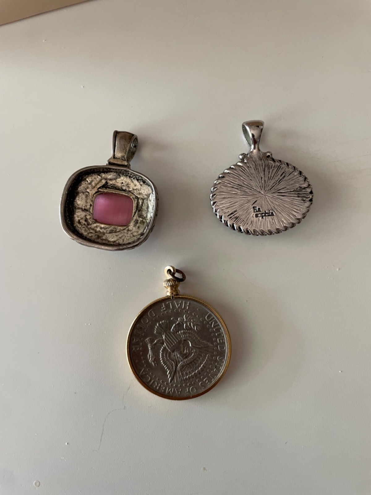 Lot of 3 Pendents Jewelry Necklace