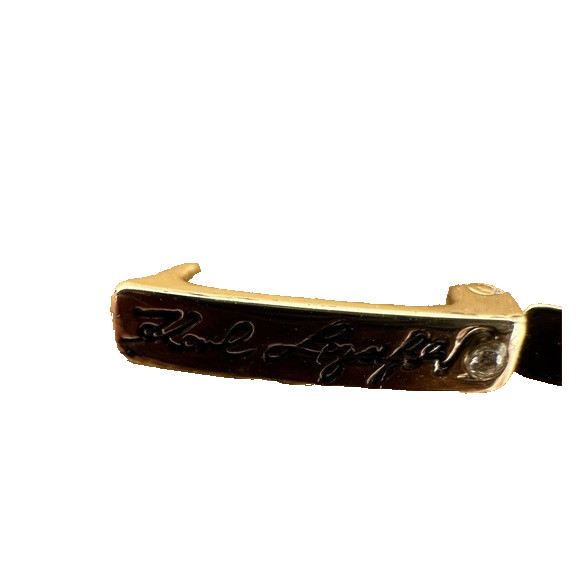Karl Lagerfeld Paris Bracelet Gold-Tone Crystal Diamond Shape Link/FX Pearl NWT