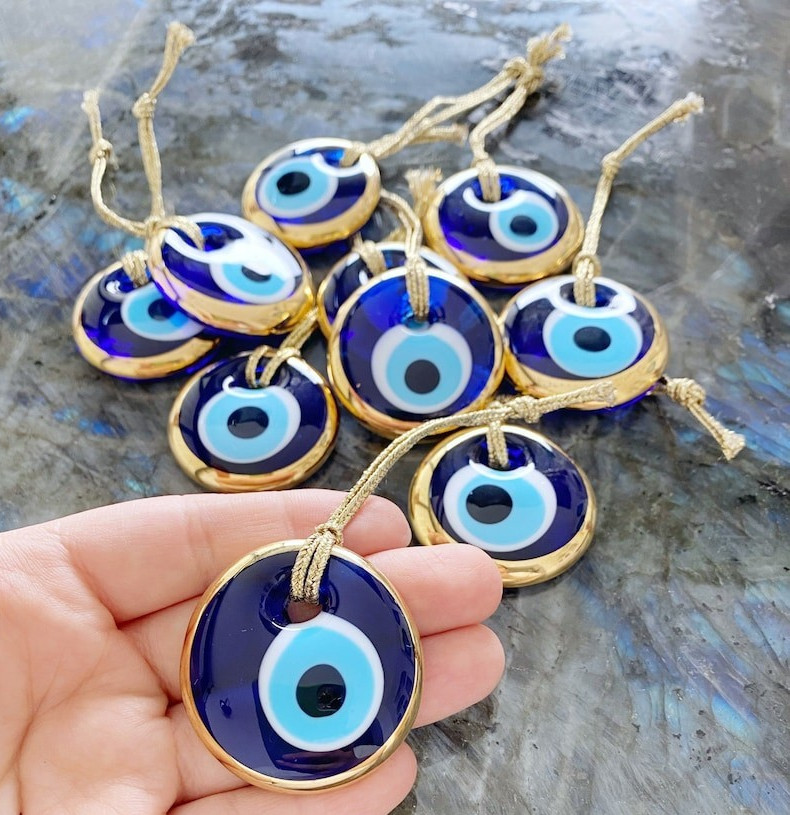 Unique Wedding Favors with Gold Evil Eye Beads, Stunning Wedding Gifts for Gues