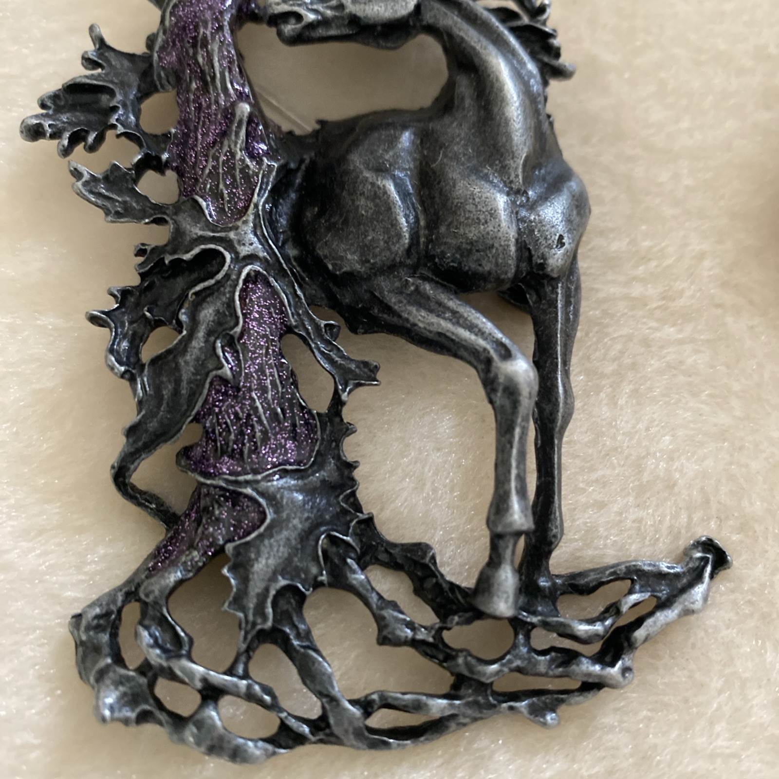 2 x Art Deco Style Vintage Unicorn Brooch Badge & a Pegasus Pin brooch