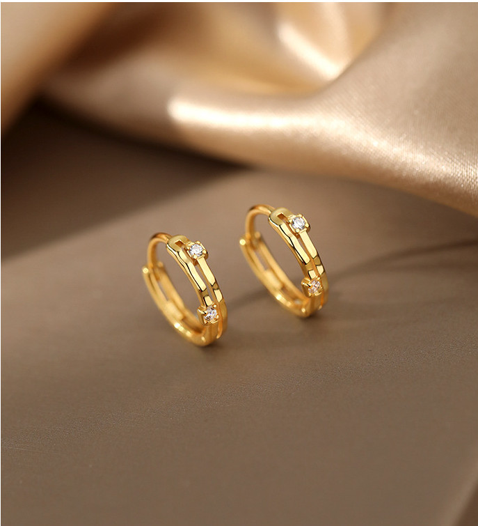 925 Sterling Silver Plated Huggie Hoop Earrings Girl Women Gift 10/6mm TH5