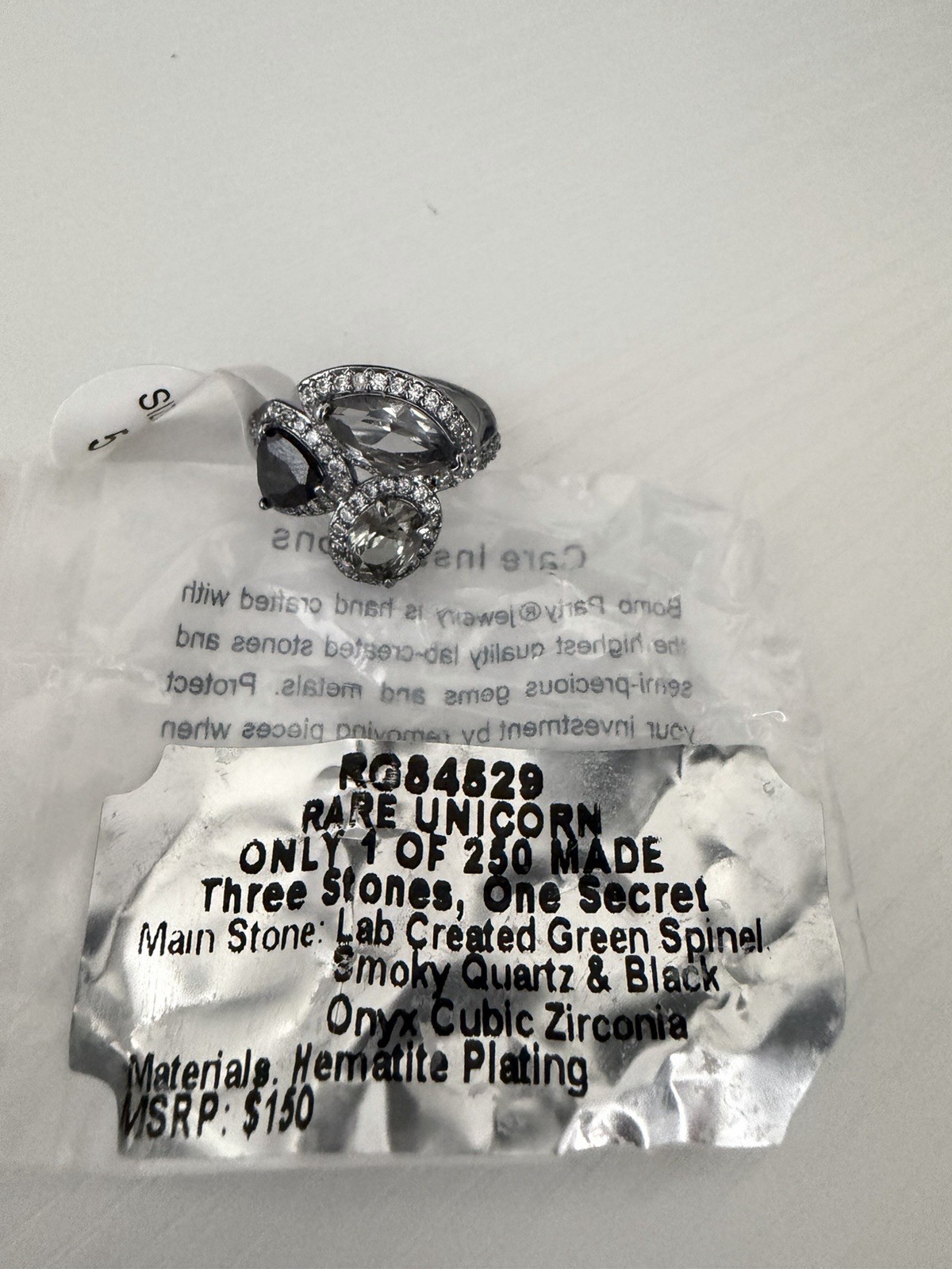 Bomb party rare unicorn Ring Size 5