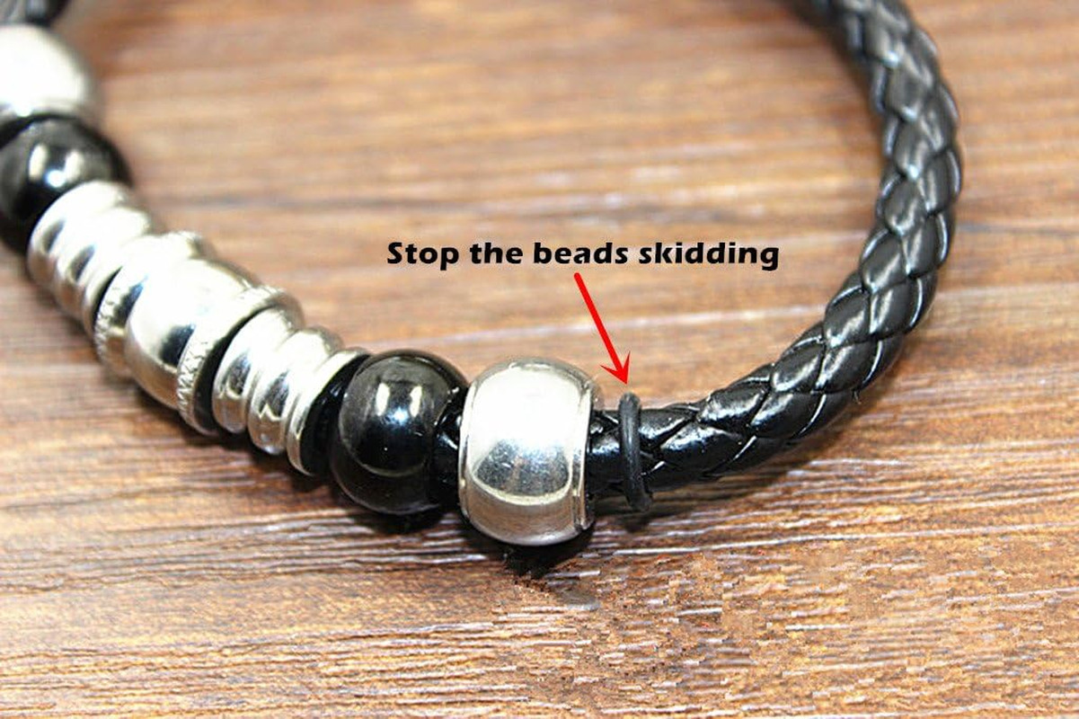 Silicone Rubber Stopper Antiskid Locating Ring for Spacer Beads Bracelet Necklac