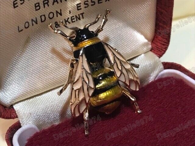 Art Nouveau Style BEE BEEKEEPERS BROOCH Shawl Pin Vintage Inspired Jewellery