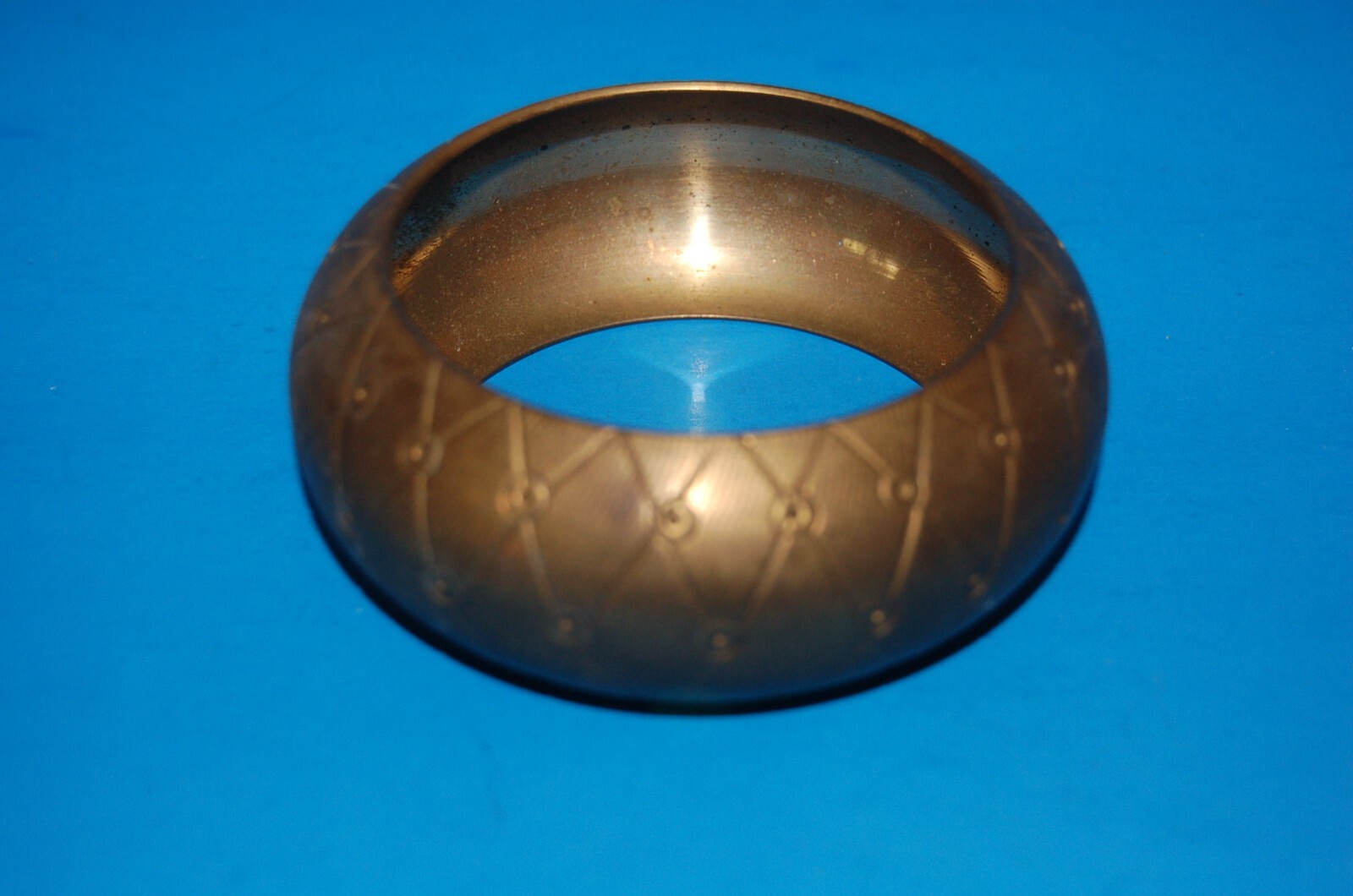 Large metal brass women’s costume jewelry Bracelet vintage or antique