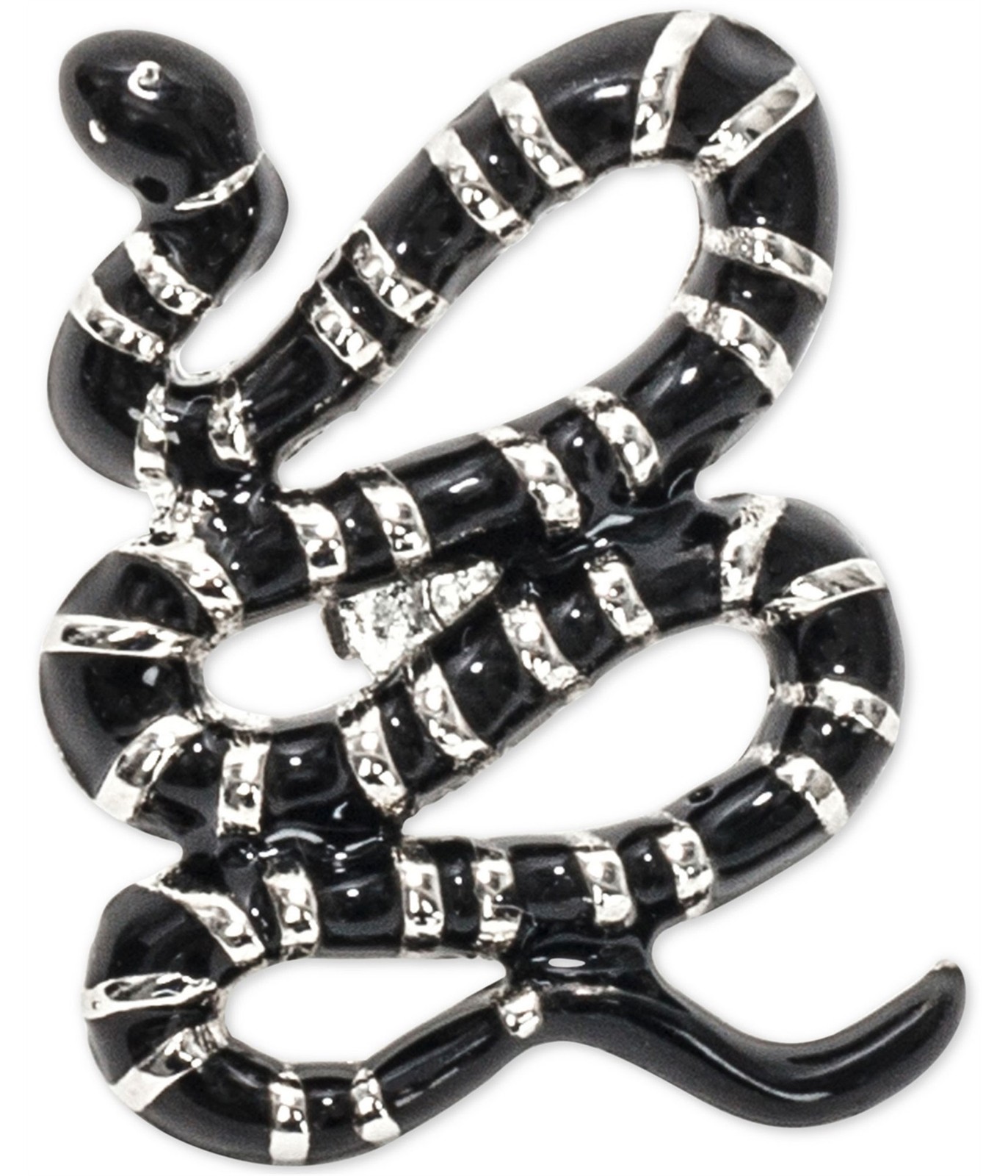 the Gift Unisex-Adult Snake Lapel Pin Brooche, Black, One Size