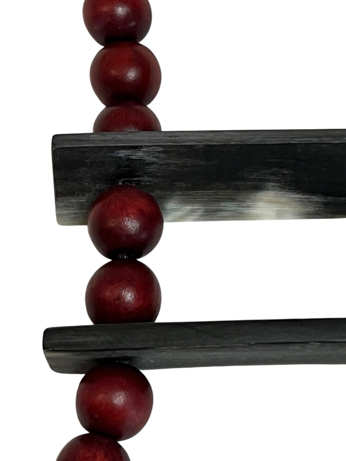 INK+ALLOY Long Beaded Necklace Women Boho Wood Heishi Bar Statement Pendant
