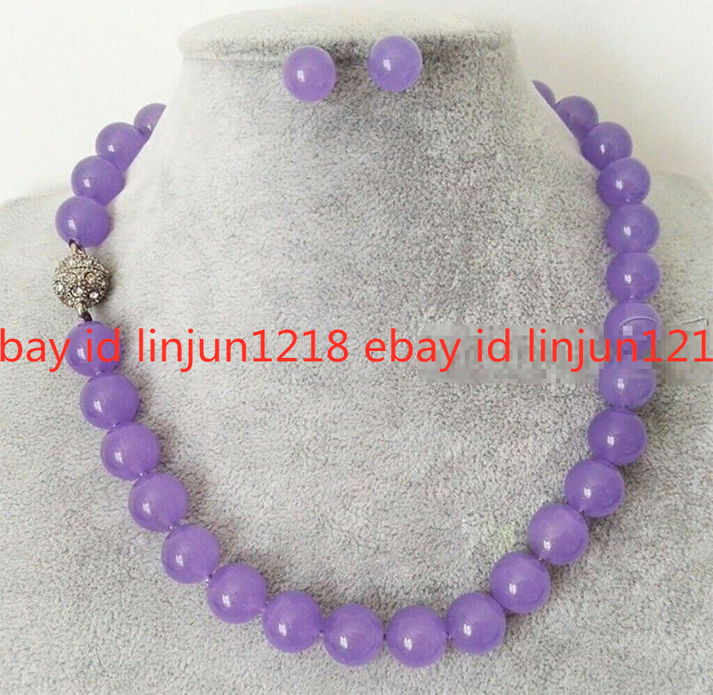 10mm Red Jade Tiger’s Topaz Opal Moonstone Beads Necklace Earing Set 18”