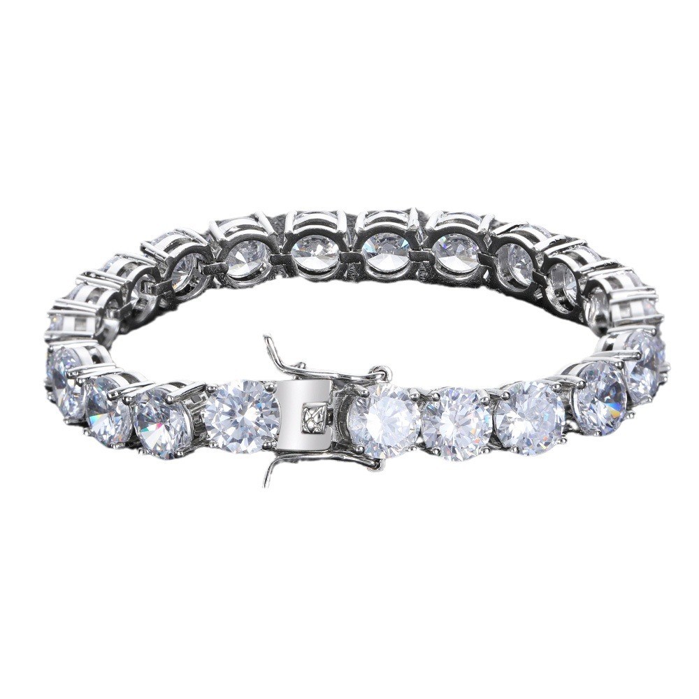 8mm Hip Hop Men Women Tennis Chain Round Tennis Bracelet 7-9″ Charming