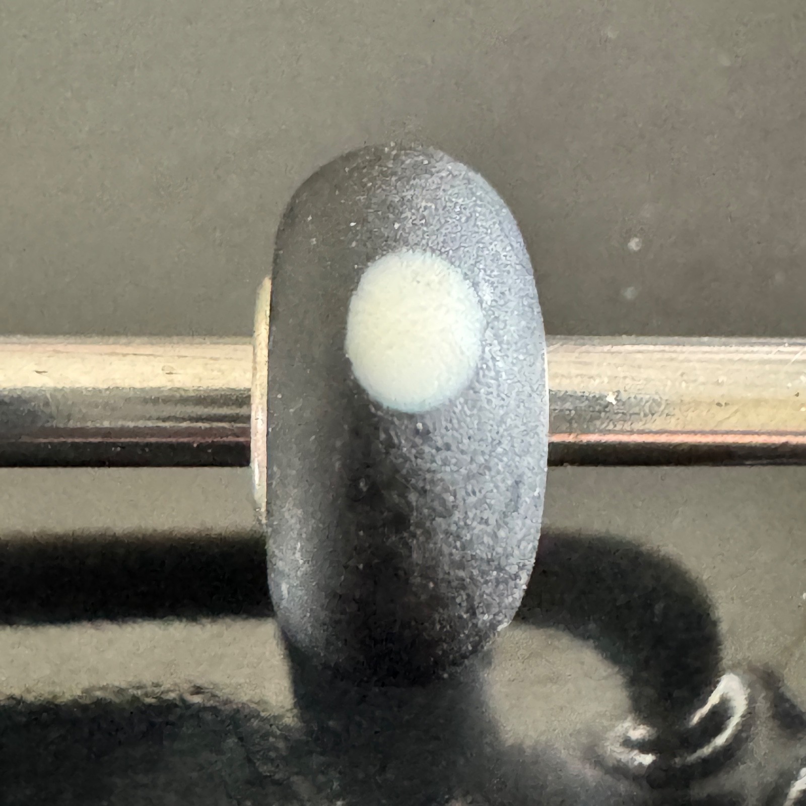 Rare and Retired Trollbeads Donna Bead Black Glass Sterling Retired TGLBE-10290