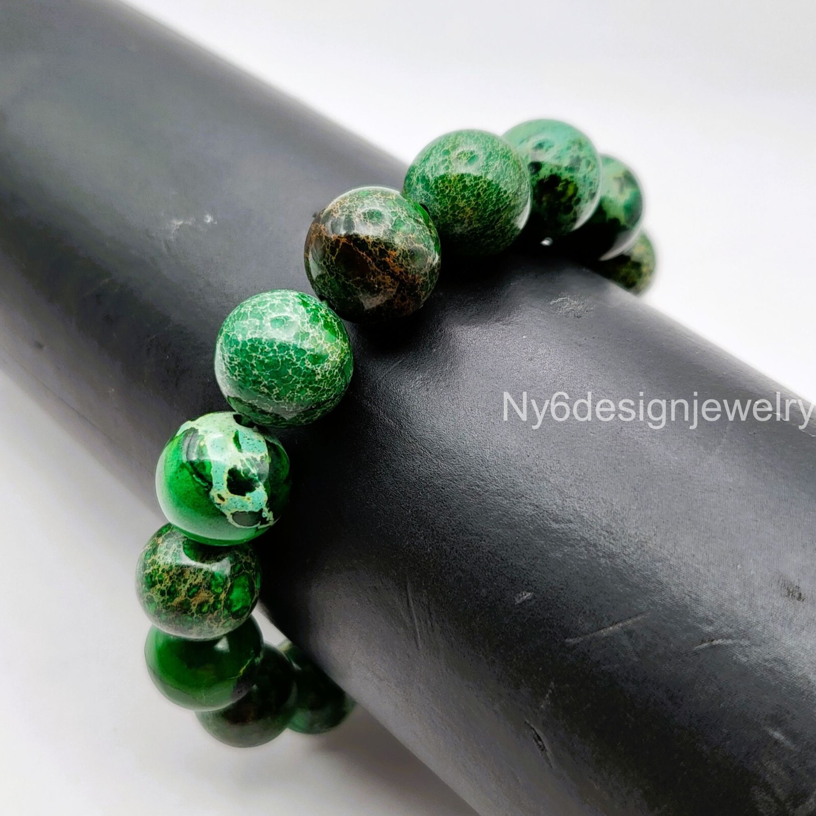 Green Sea Sediment Imperial Jasper Crystal Healing Bead 4mm 6mm 8mm 10mm 12mm