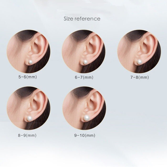 Genuine Cultured Freshwater White Pearl Stud Earrings Gift 925 Sterling Silver