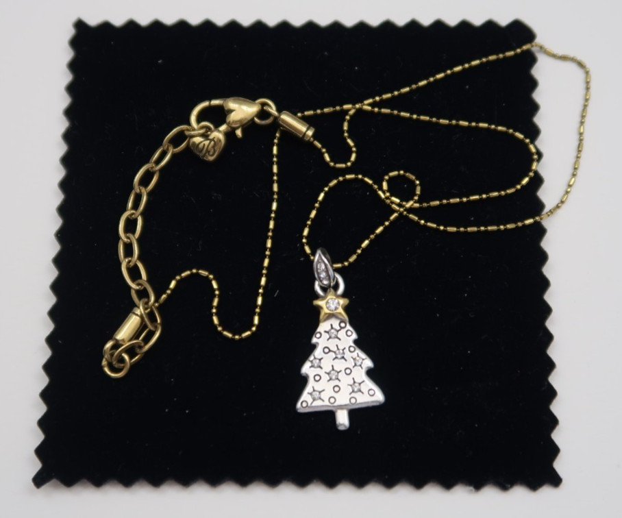 Brighton “Happy Holidays” Christmas Tree Necklace and Earrings